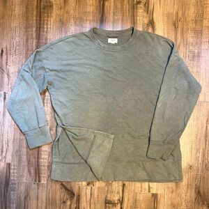 Aerie Split Hem Pullover Sweatshirt